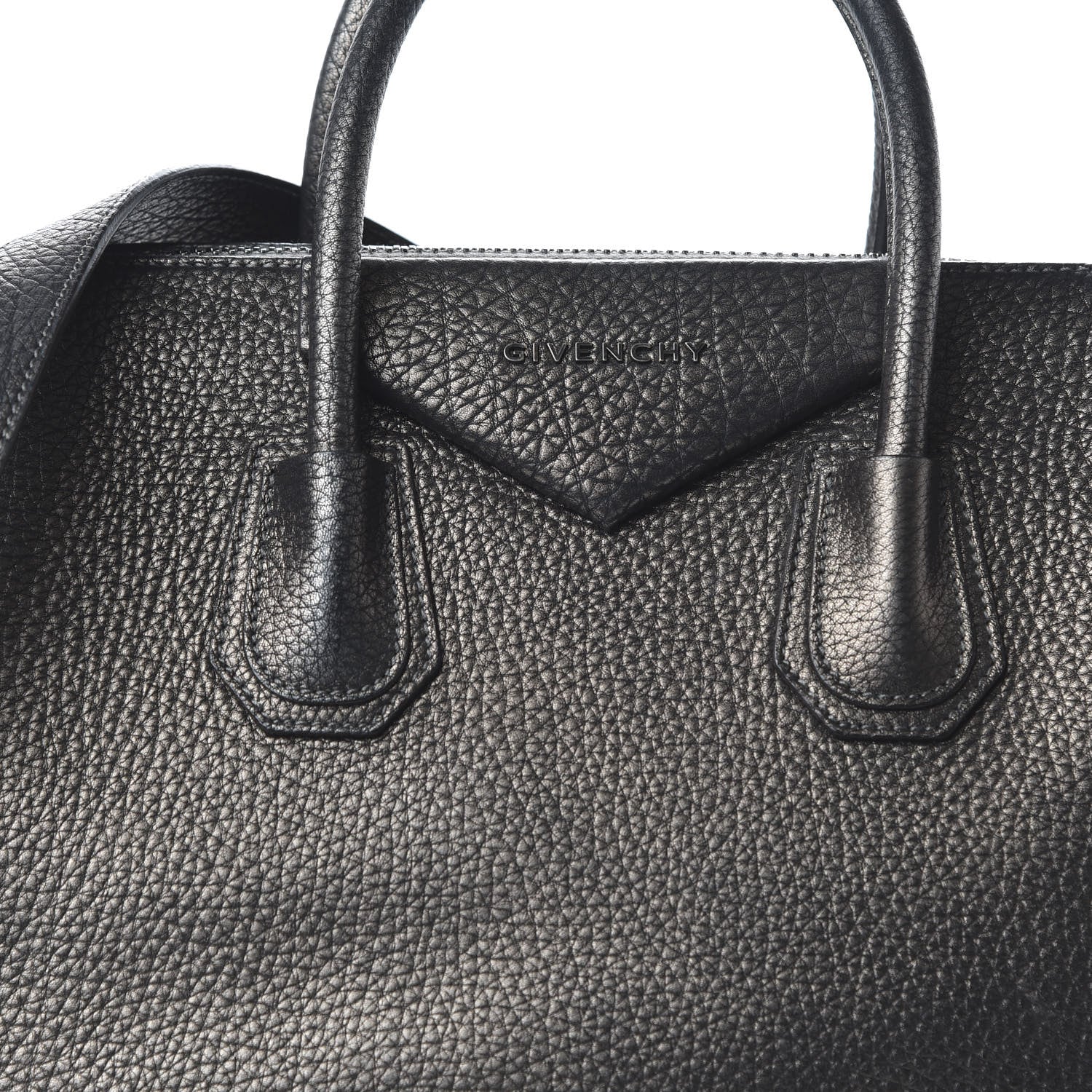 Givenchy Metallic Sugar Goatskin Medium Antigona Gunmetal 11 of 11