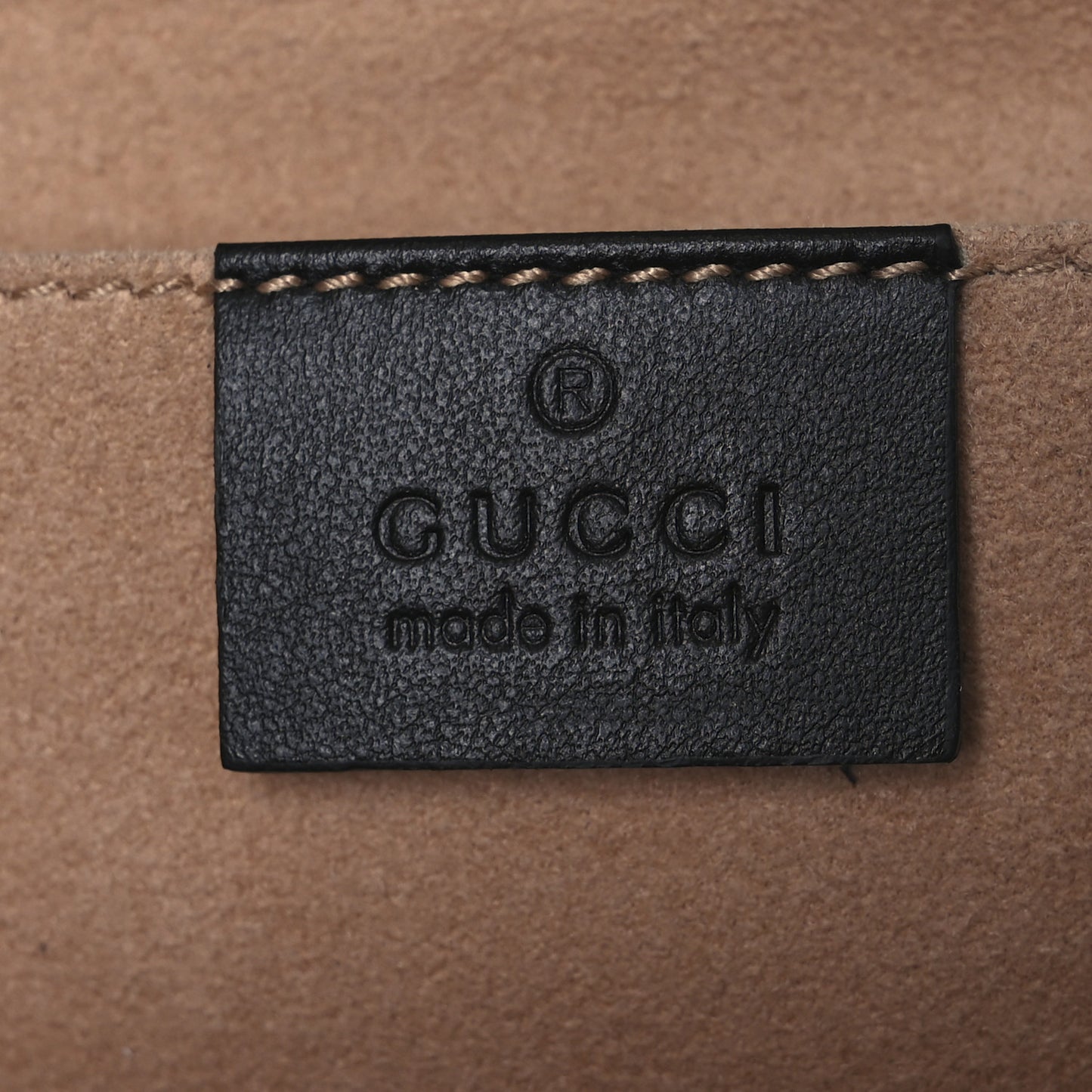 Calfskin GG Supreme Monogram Small Padlock Shoulder Bag Black Gold