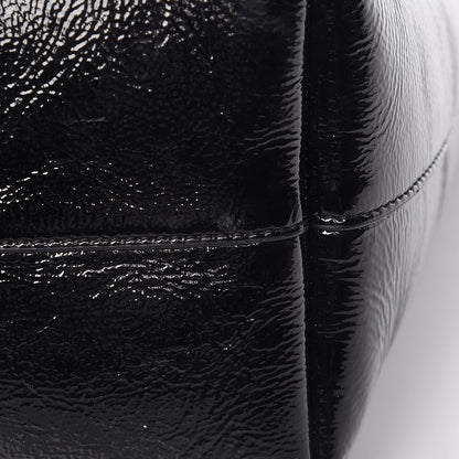 Saint Laurent Patent Calfskin Large Shopping Tote Black 11 of 12