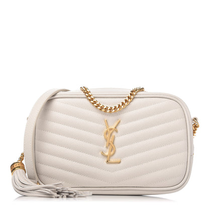 Saint Laurent Grain De Poudre Matelasse Monogram Mini Lou Camera Bag Crema Soft 1 of 11