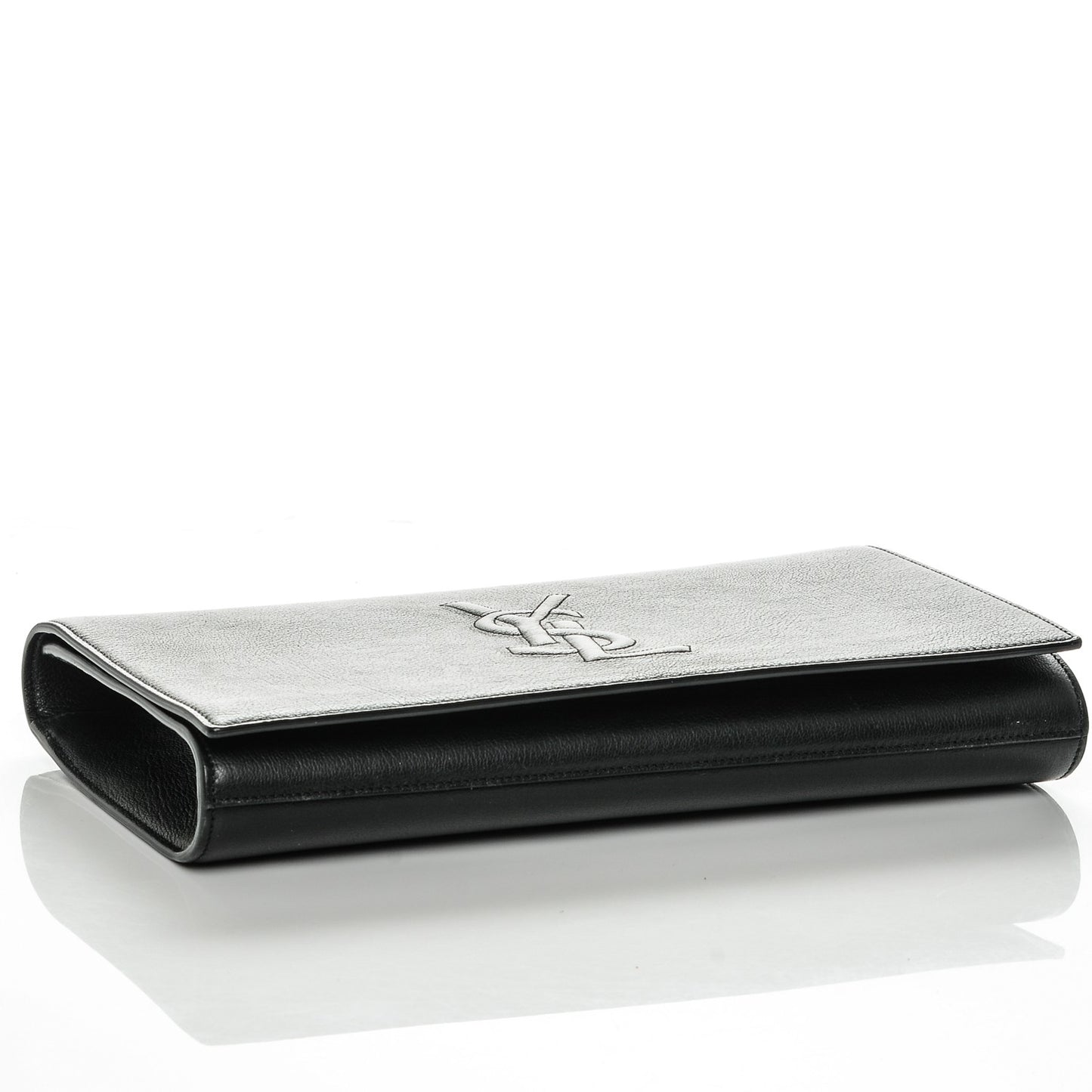 Calfskin Monogram Large Belle De Jour Clutch Black