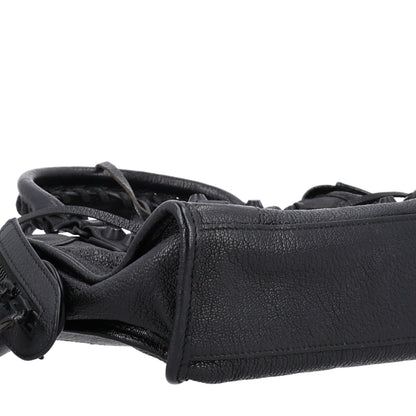 Balenciaga Shiny Goatskin Matte Black Metallic Edge Hardware Mini City Black 7 of 8