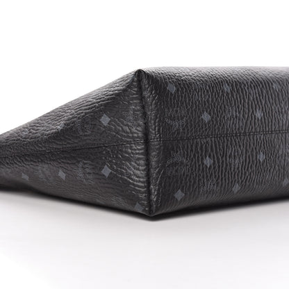 MCM Visetos Medium Anya Shopper Tote Black 9 of 14