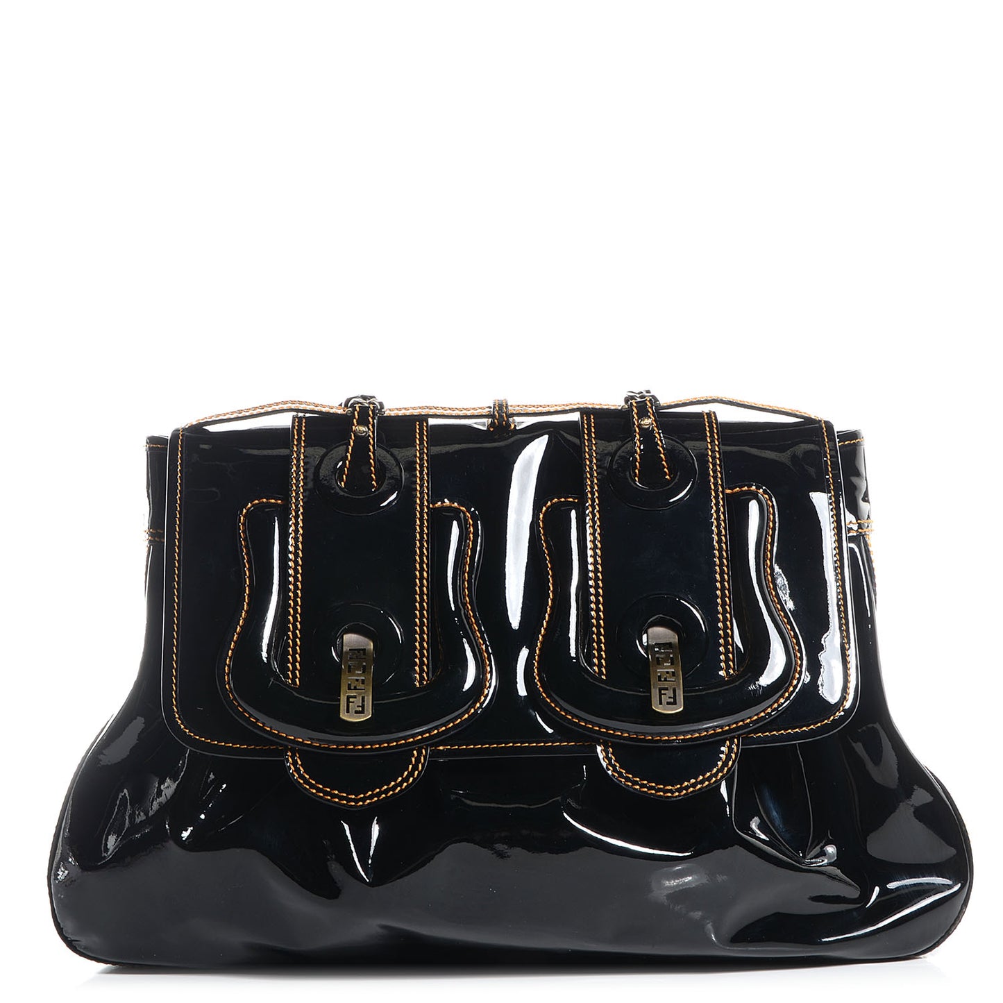 Patent Large B Bag Black