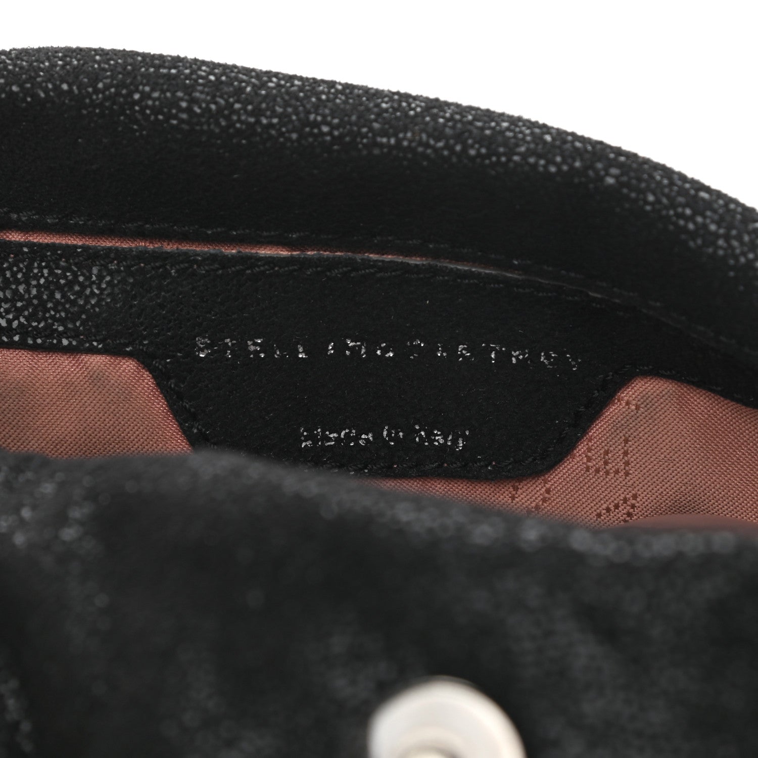 Stella McCartney Shaggy Deer Mini Falabella Fold Over Tote Black 5 of 9