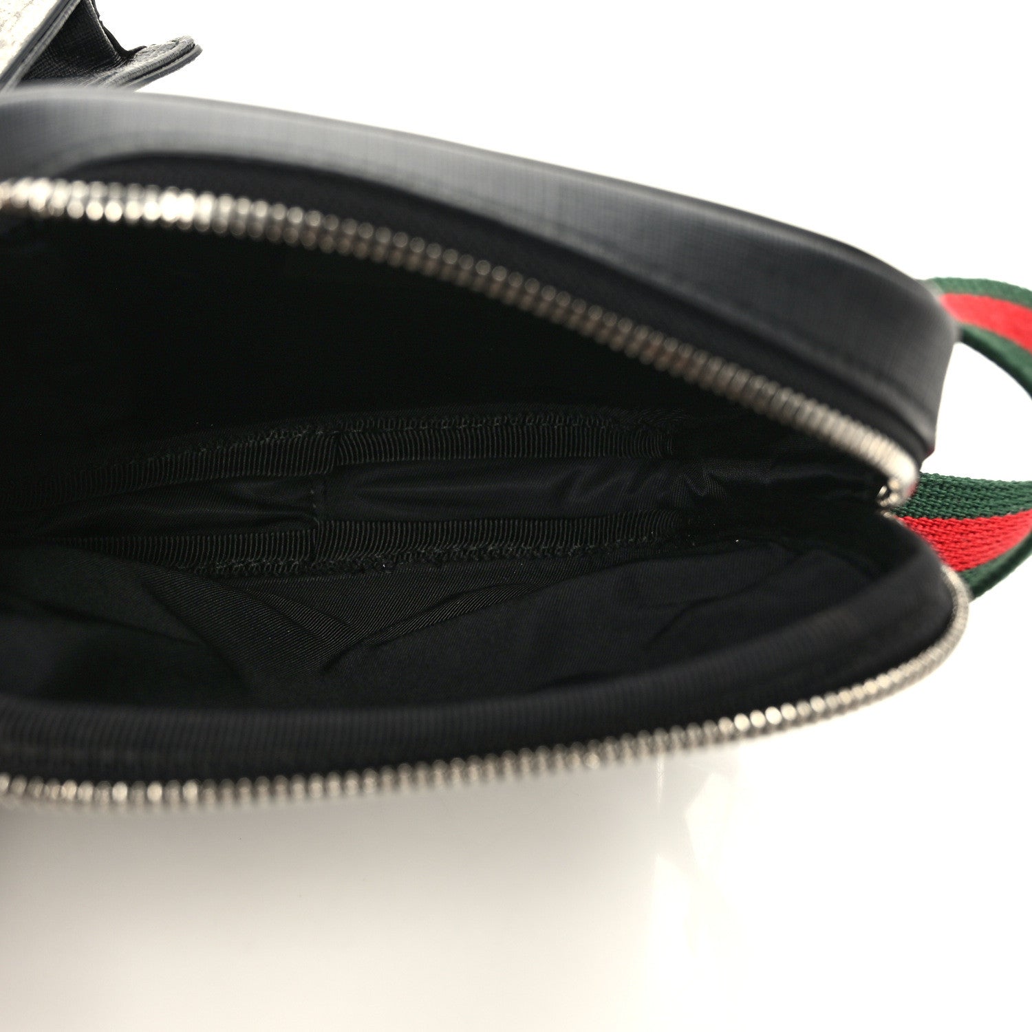 Gucci GG Supreme Monogram Web Belt Bag Black 4 of 10