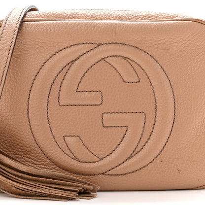 Gucci Pebbled Calfskin Small Soho Disco Bag Camelia 8 of 10