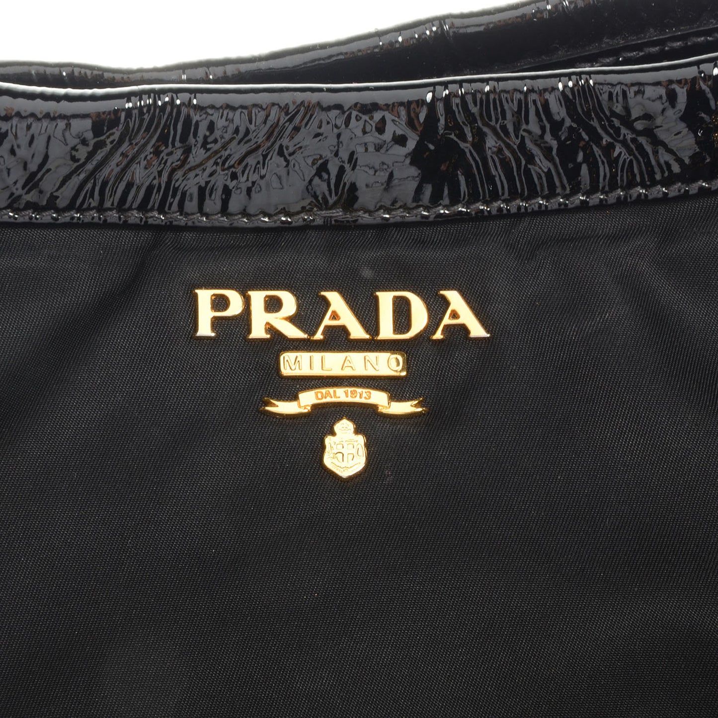 Tessuto Chain Shoulder Bag Black