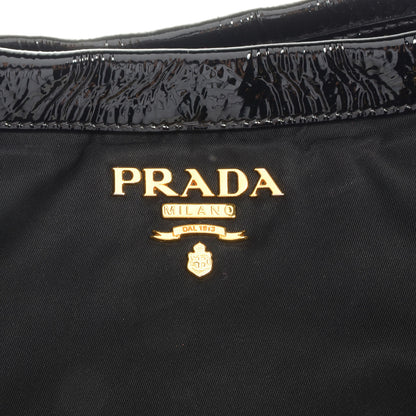 Prada Tessuto Chain Shoulder Bag Black 9 of 10