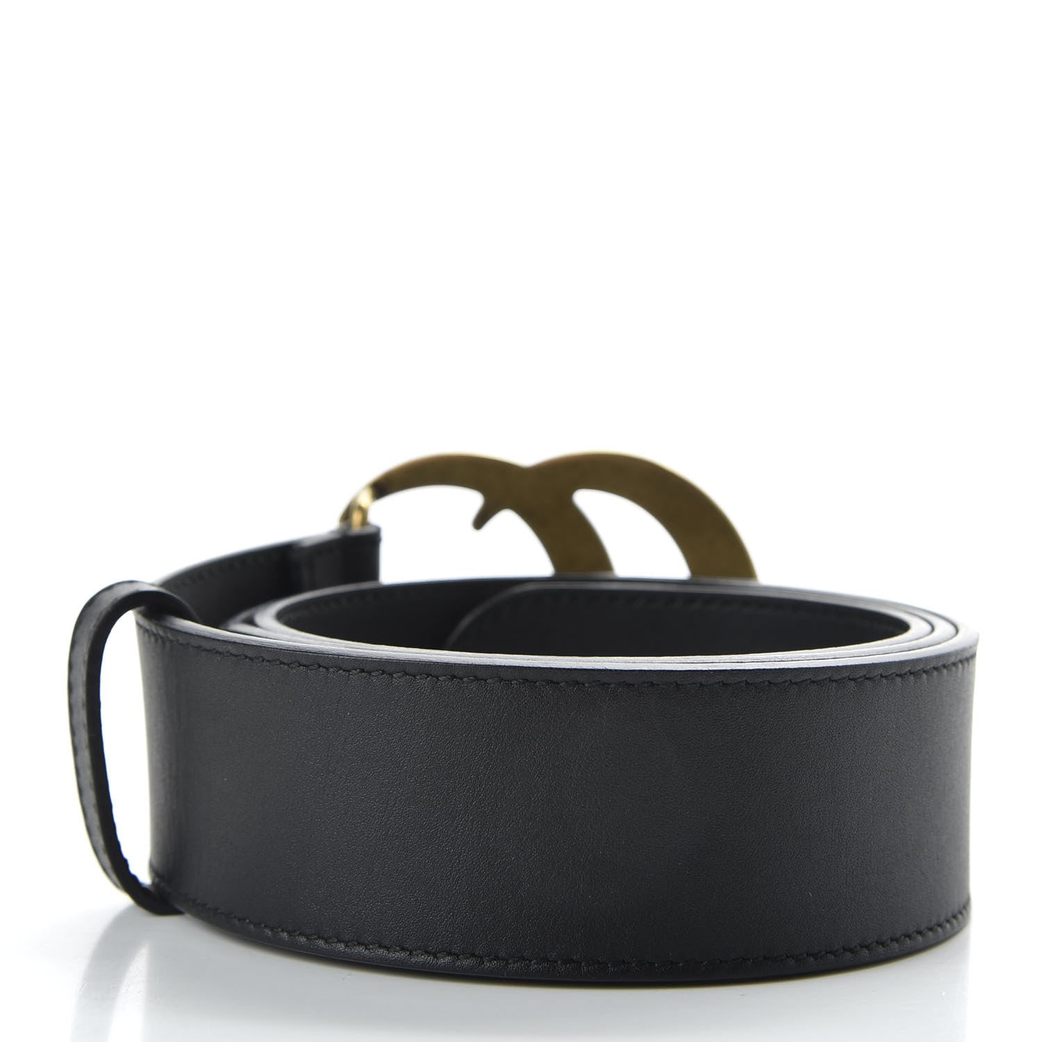 Gucci Calfskin Double G 40mm Belt 80 32 Black 2 of 4
