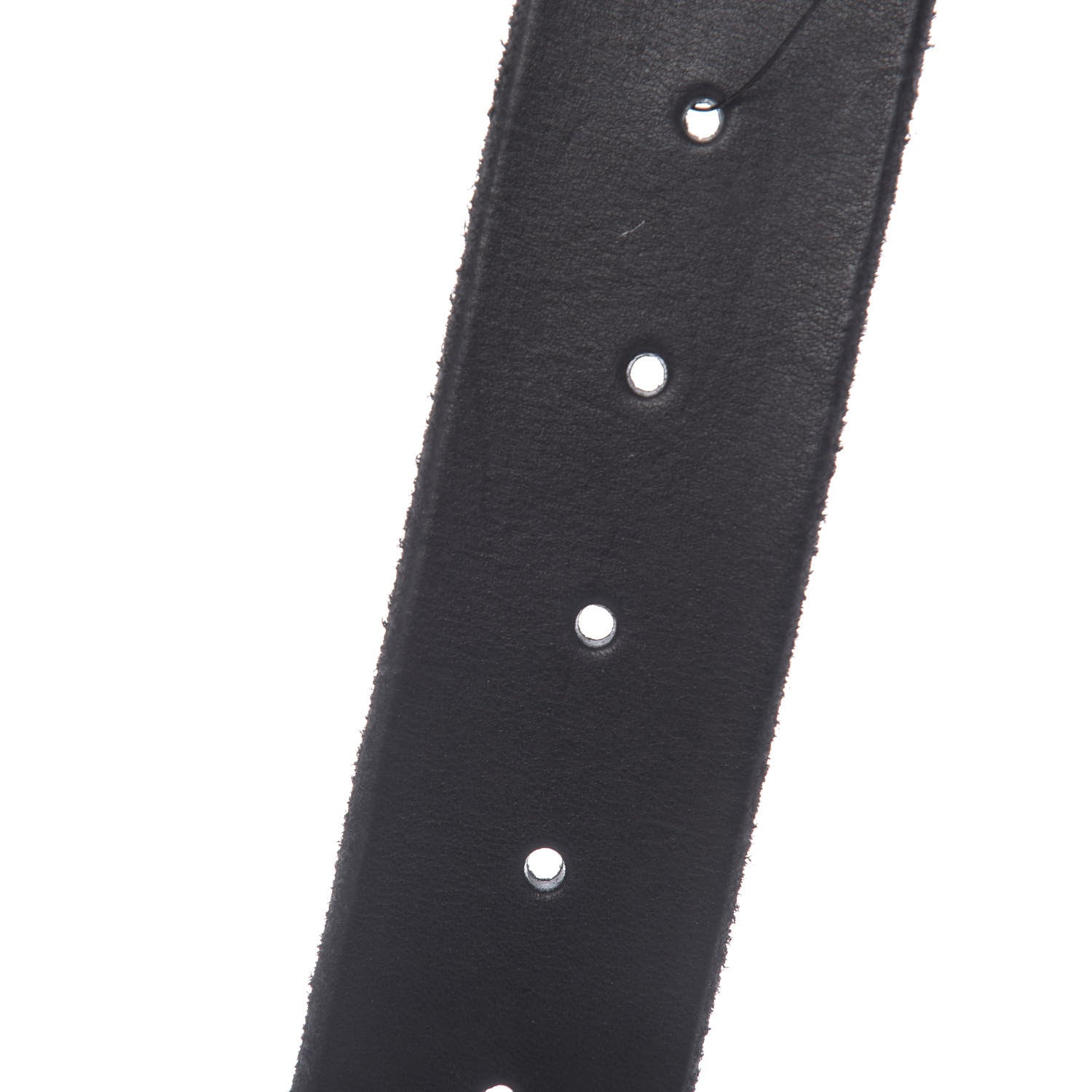 Gucci Calfskin Brass Feline Buckle Belt 75 30 Black 4 of 5