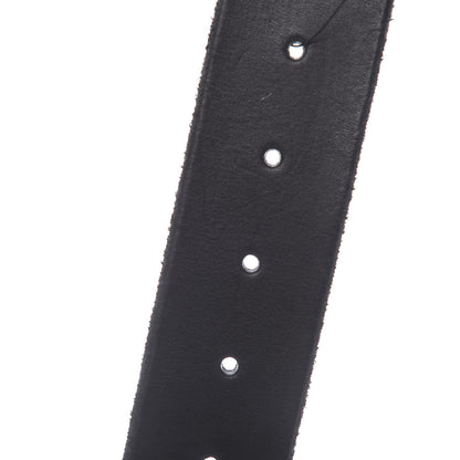 Gucci Calfskin Brass Feline Buckle Belt 75 30 Black 4 of 5