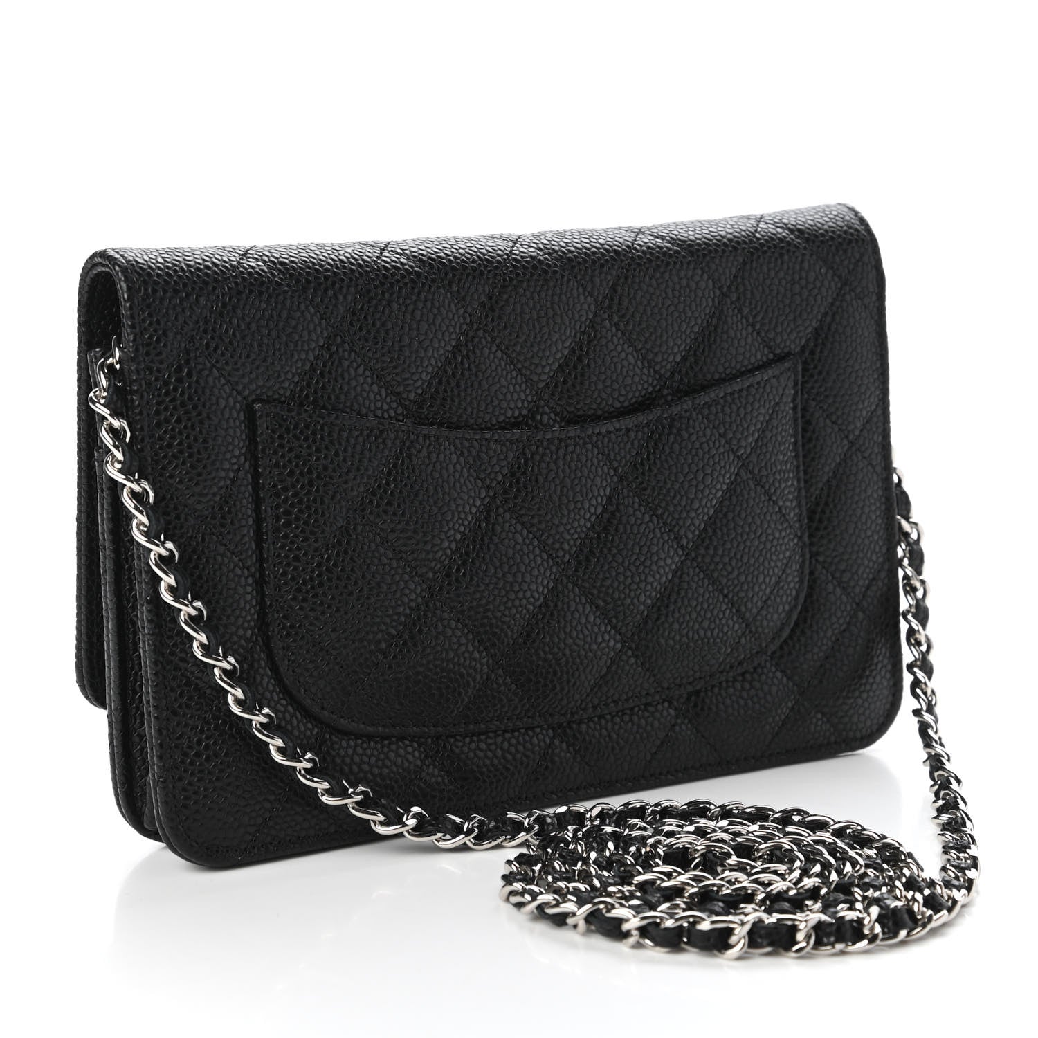 Chanel Caviar Quilted Wallet On Chain WOC Black 3 of 11