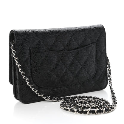 Chanel Caviar Quilted Wallet On Chain WOC Black 3 of 11