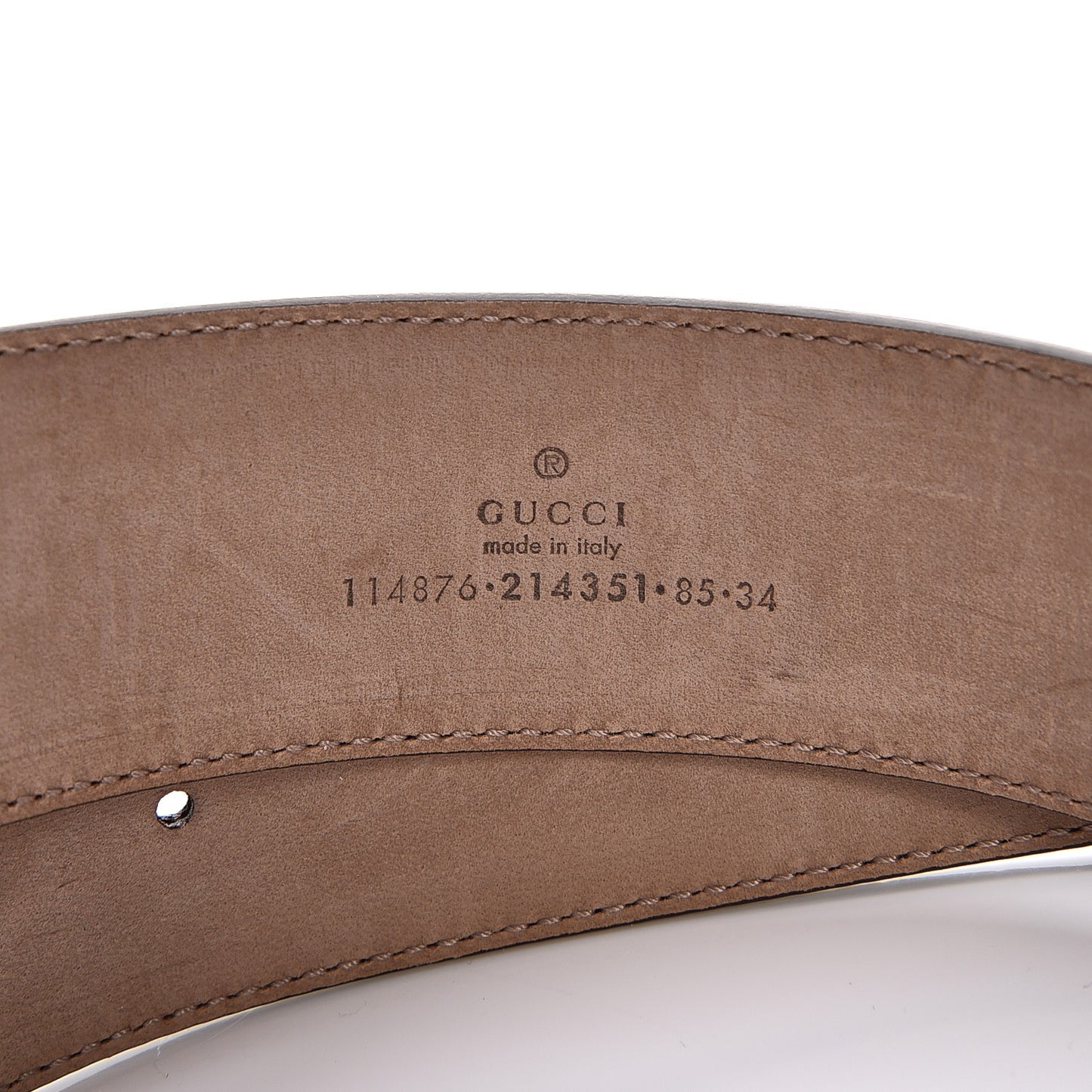 Monogram Interlocking G Belt 85 34 Dark Brown