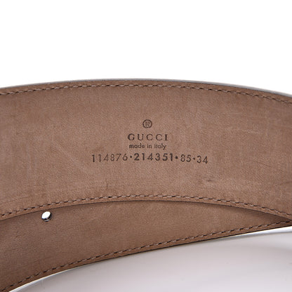 Gucci Monogram Interlocking G Belt 85 34 Dark Brown 4 of 6