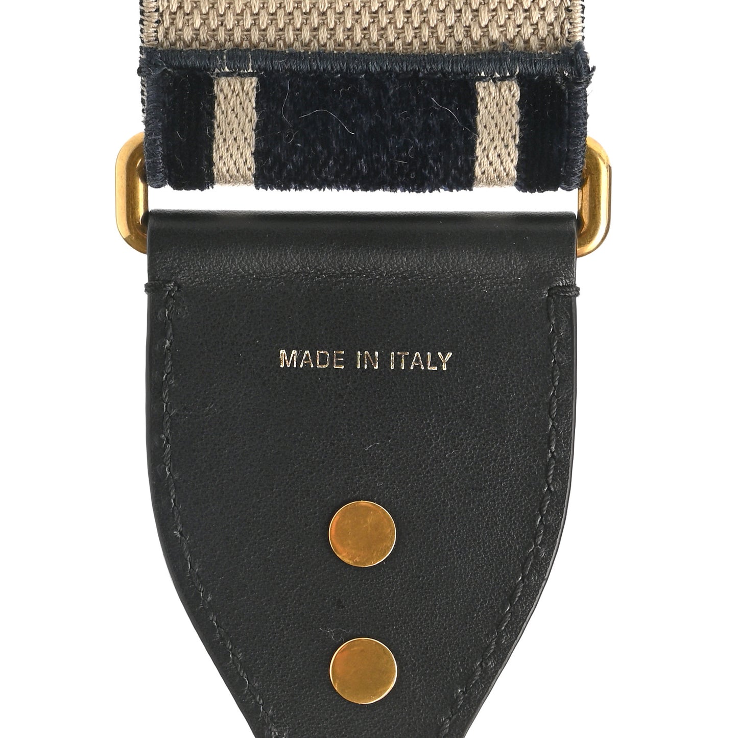 Canvas Embroidered Shoulder Strap Blue