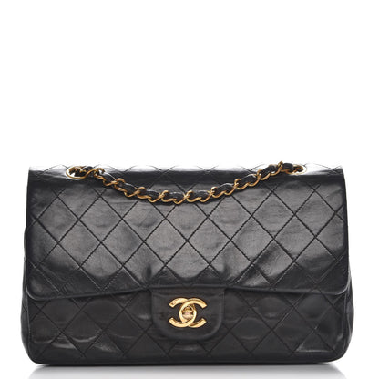 Chanel Lambskin Quilted Medium Double Flap Black 1 of 11