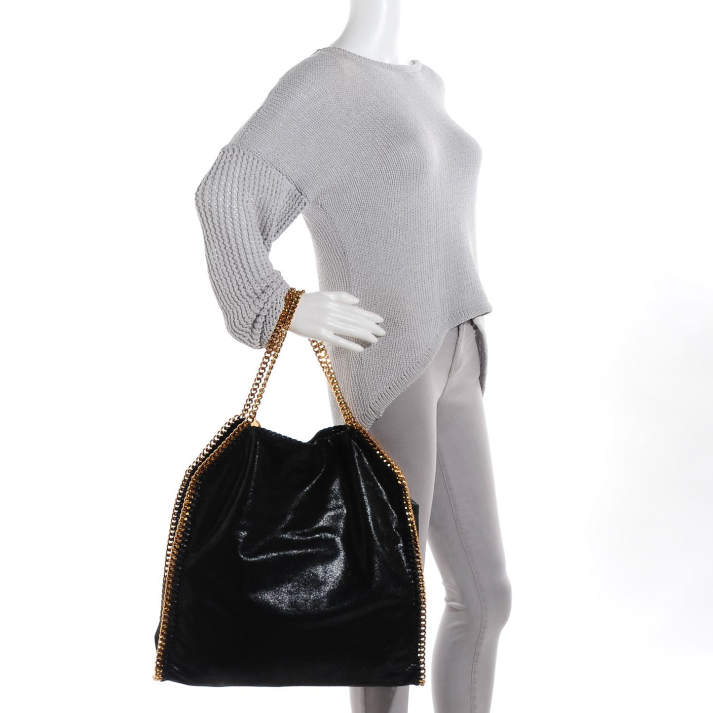 Shaggy Deer Big Falabella Tote Black
