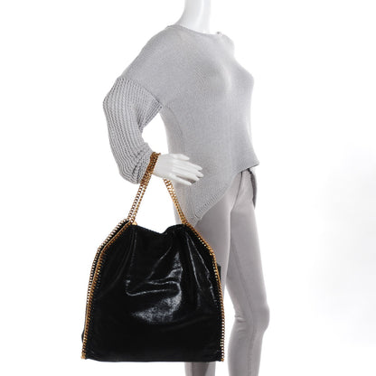 Stella McCartney Shaggy Deer Big Falabella Tote Black 2 of 10