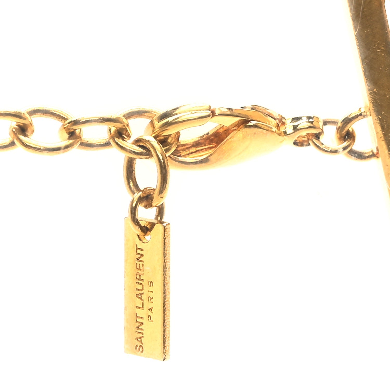 Saint Laurent Metal Multi Chain Necklace Gold 4 of 6