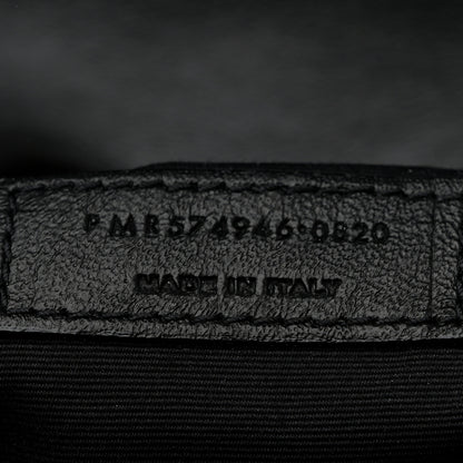 Saint Laurent Calfskin Y Quilted Monogram Monochrome Medium Loulou Chain Satchel Black 9 of 14