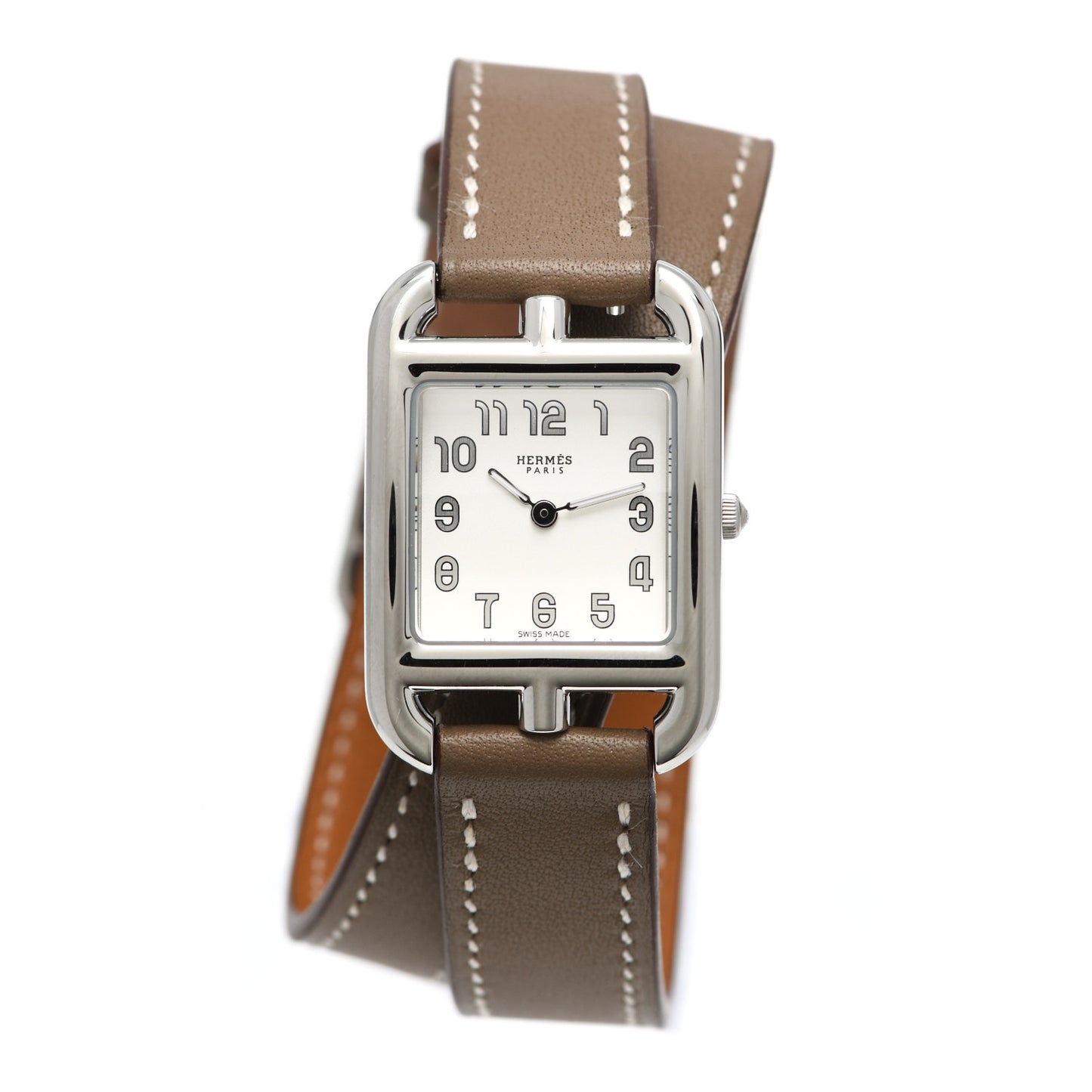 Stainless Steel Swift 23mm Cape Cod Double Tour Quartz Watch Etoupe