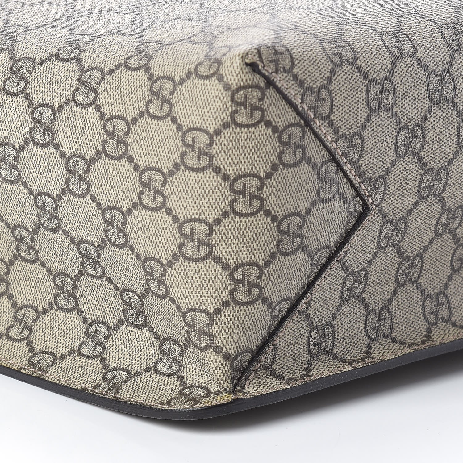 Gucci GG Supreme Monogram Web Animalier Bee Vertical Tote Brown 8 of 9