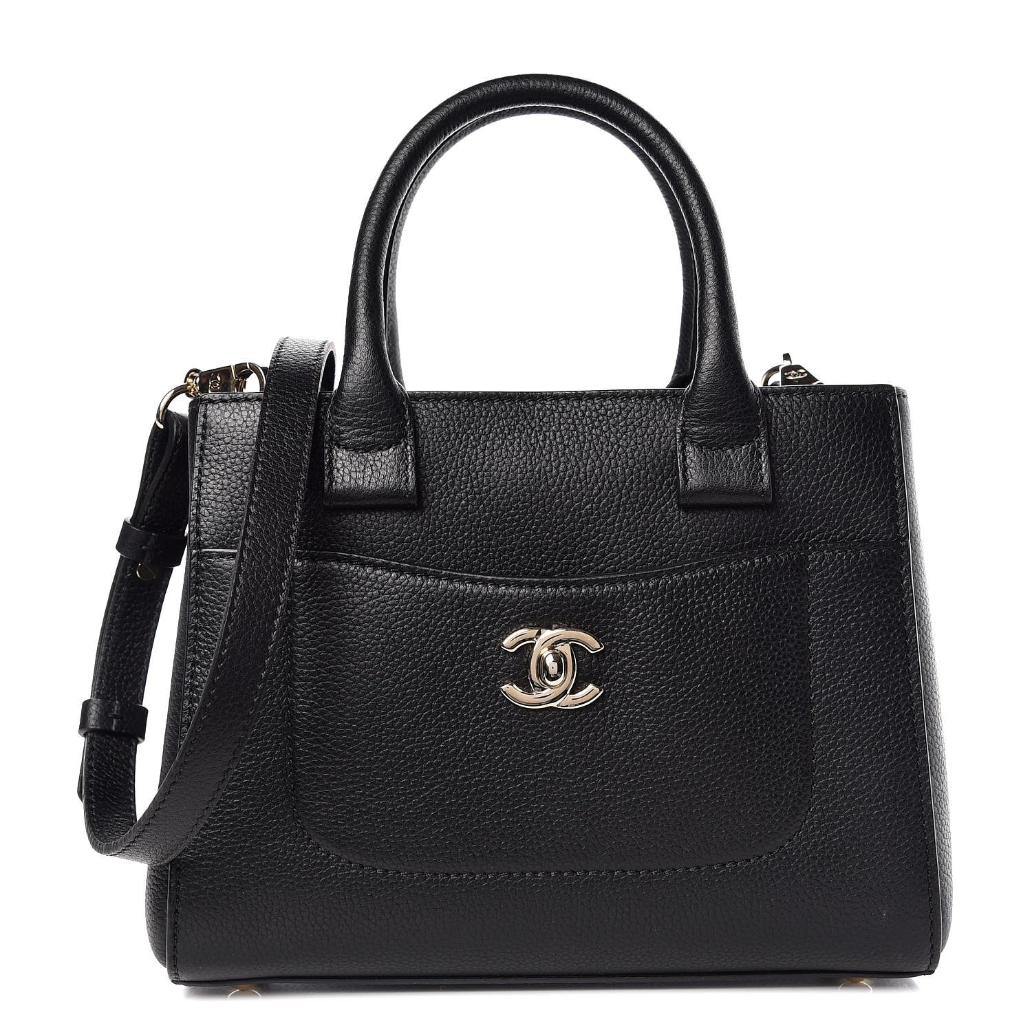 Chanel Grained Calfskin Mini Neo Executive Shopper Tote Black 1 of 8