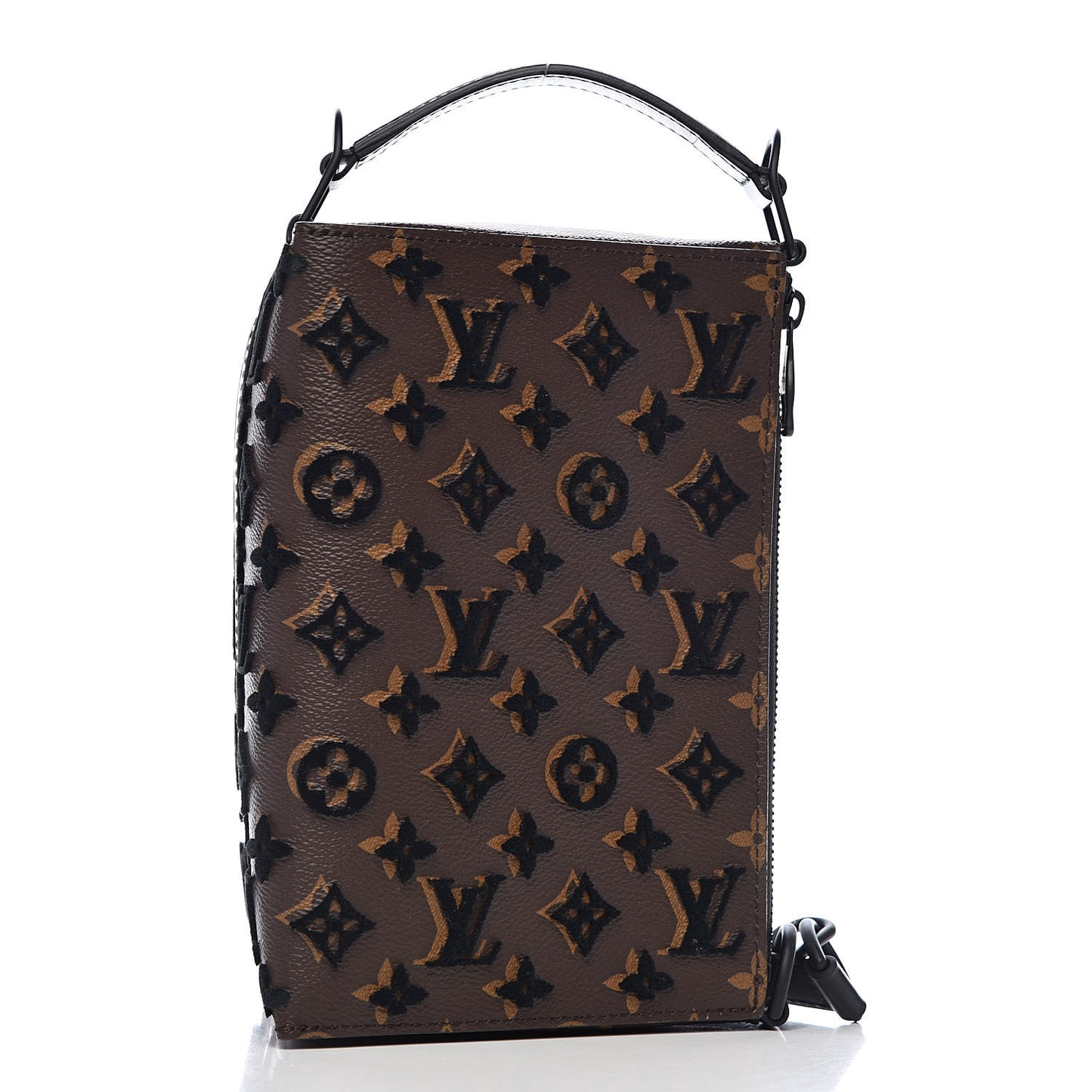 Monogram Tuffetage Triangle Messenger Black