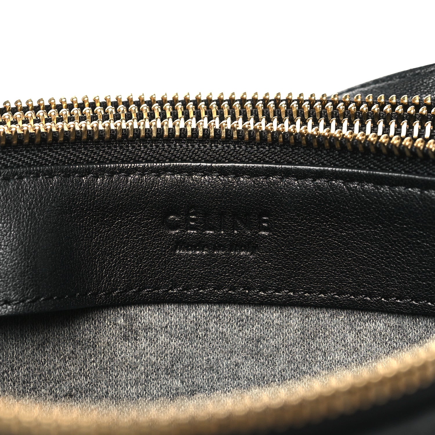 Celine Lambskin Large Trio Crossbody Bag Black 7 of 11