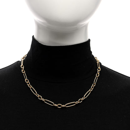 Roberto Coin 18K Yellow Gold Alternating Long and Short Oval Link Necklace 2 of 4