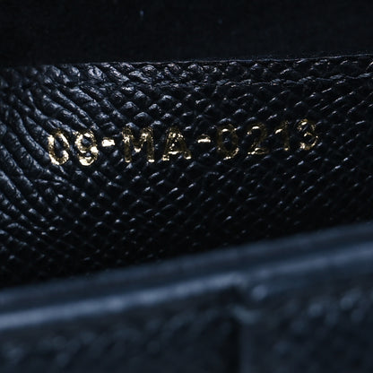 Christian Dior Grained Calfskin Saddle Bag With Strap Black 7 of 11