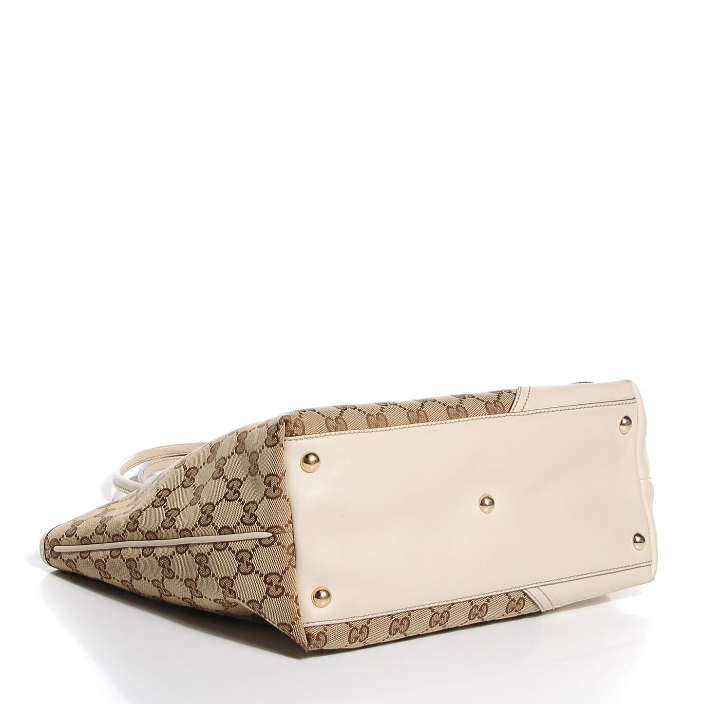 Monogram Medium New Britt Tote Off White