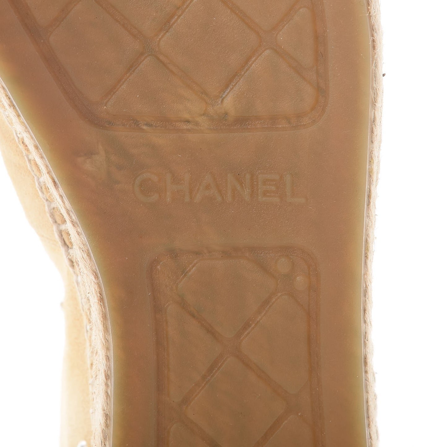 Suede Pearl CC Espadrilles 40 Beige Black