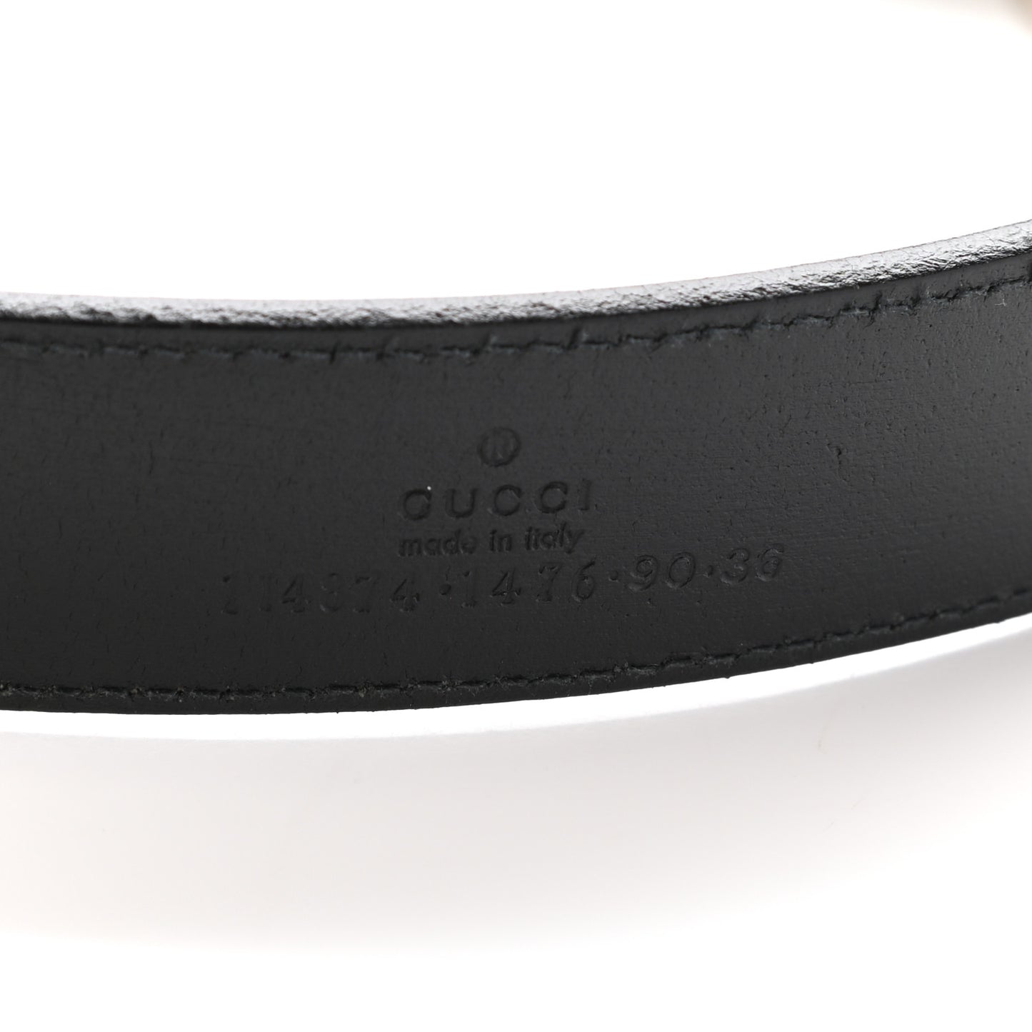 Calfskin Interlocking G Belt 90 36 Black