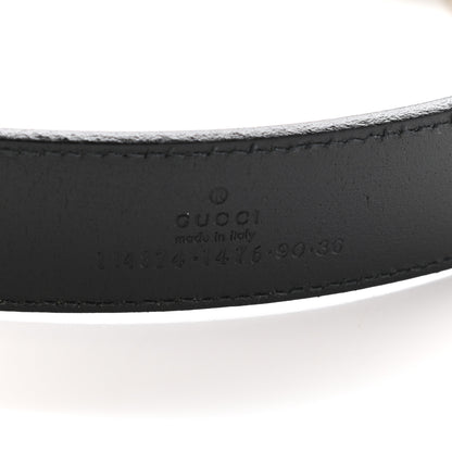Gucci Calfskin Interlocking G Belt 90 36 Black 5 of 11