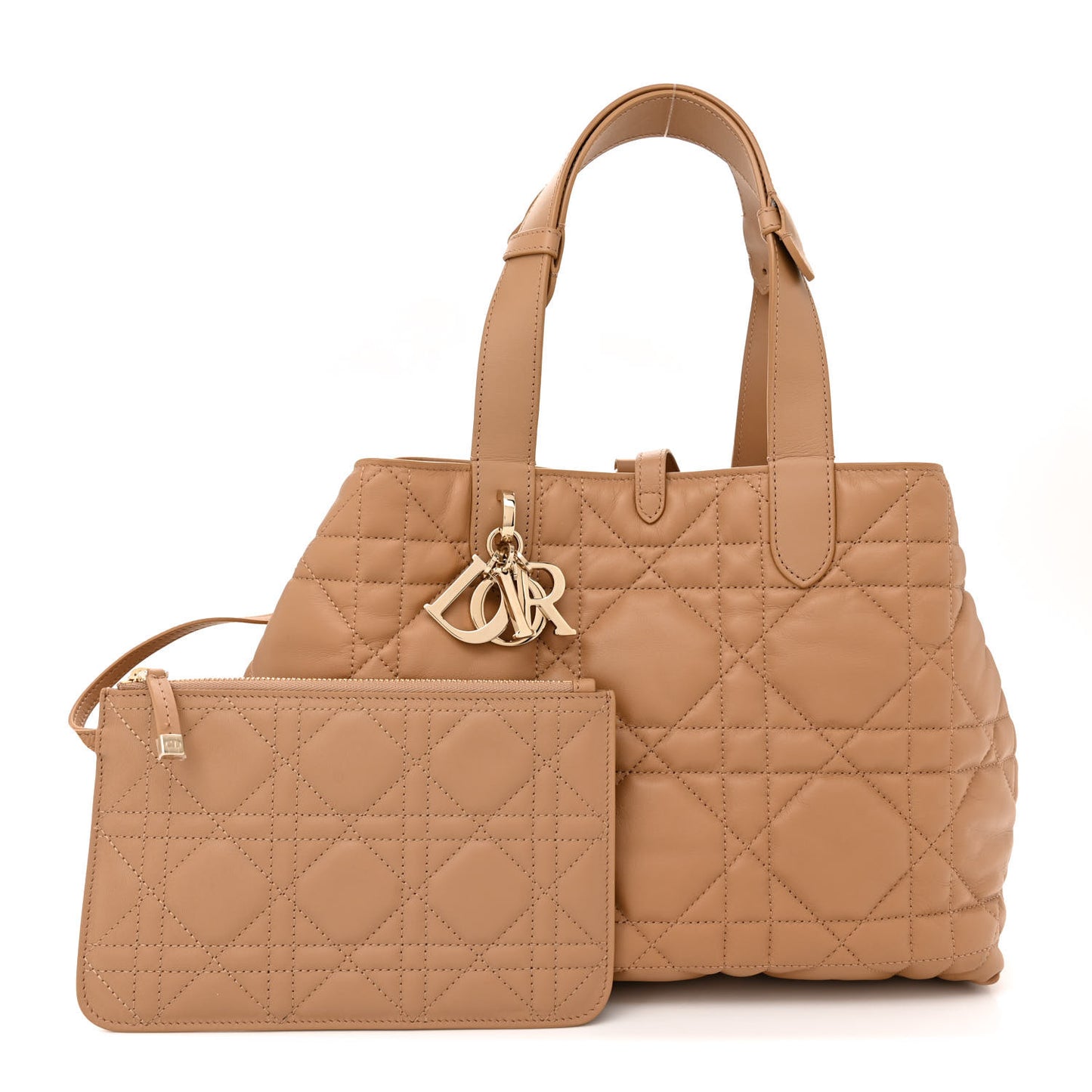 Calfskin Macrocannage Medium Toujours Tan