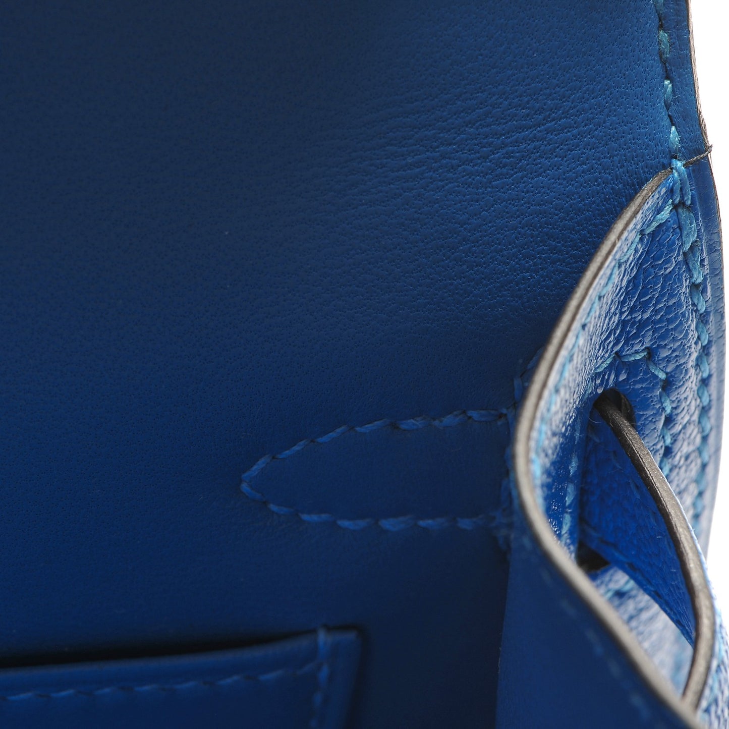 Chevre Mysore Mini Kelly Sellier 20 Bleu Hydra