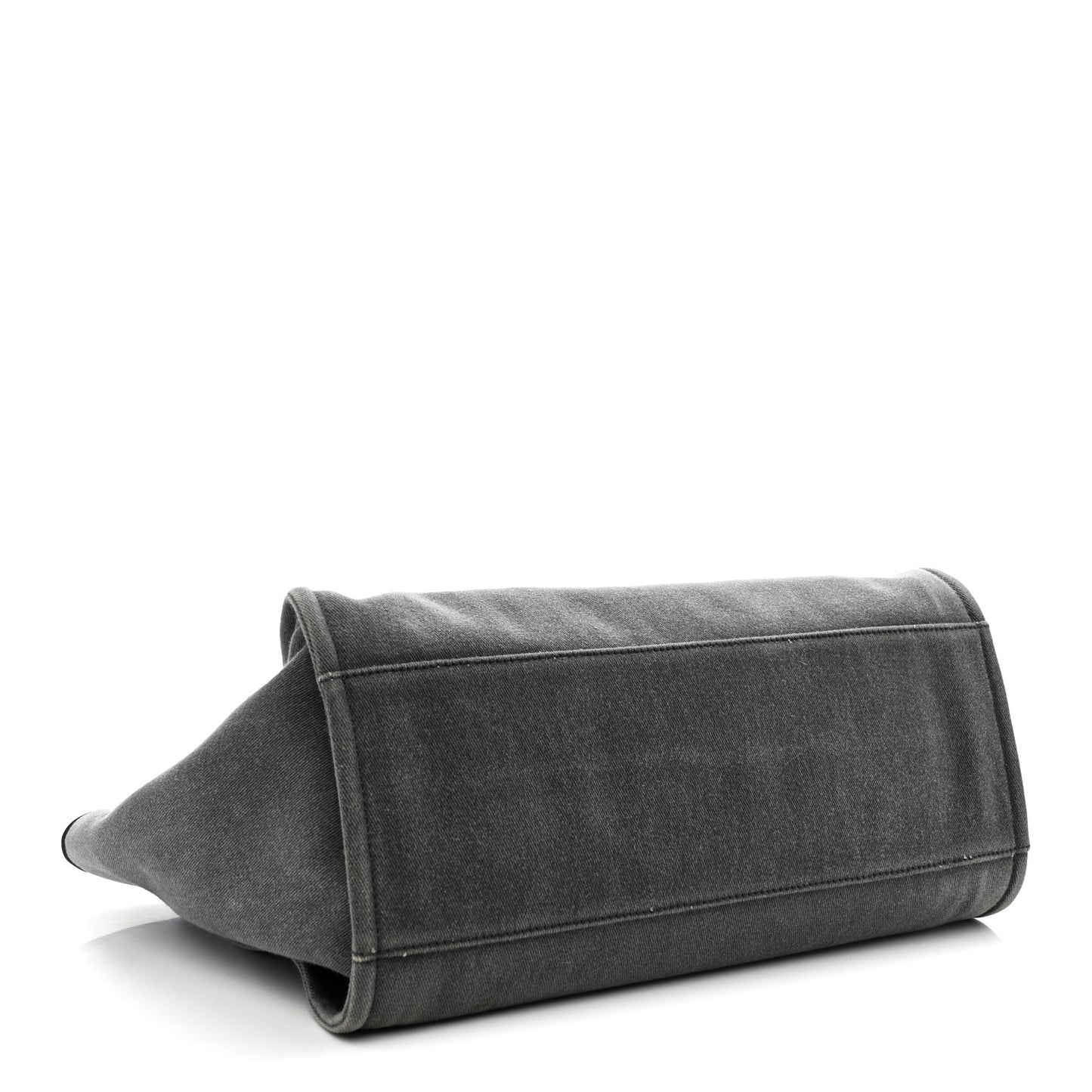 Canvas Sequin Medium Deauville Tote Charcoal