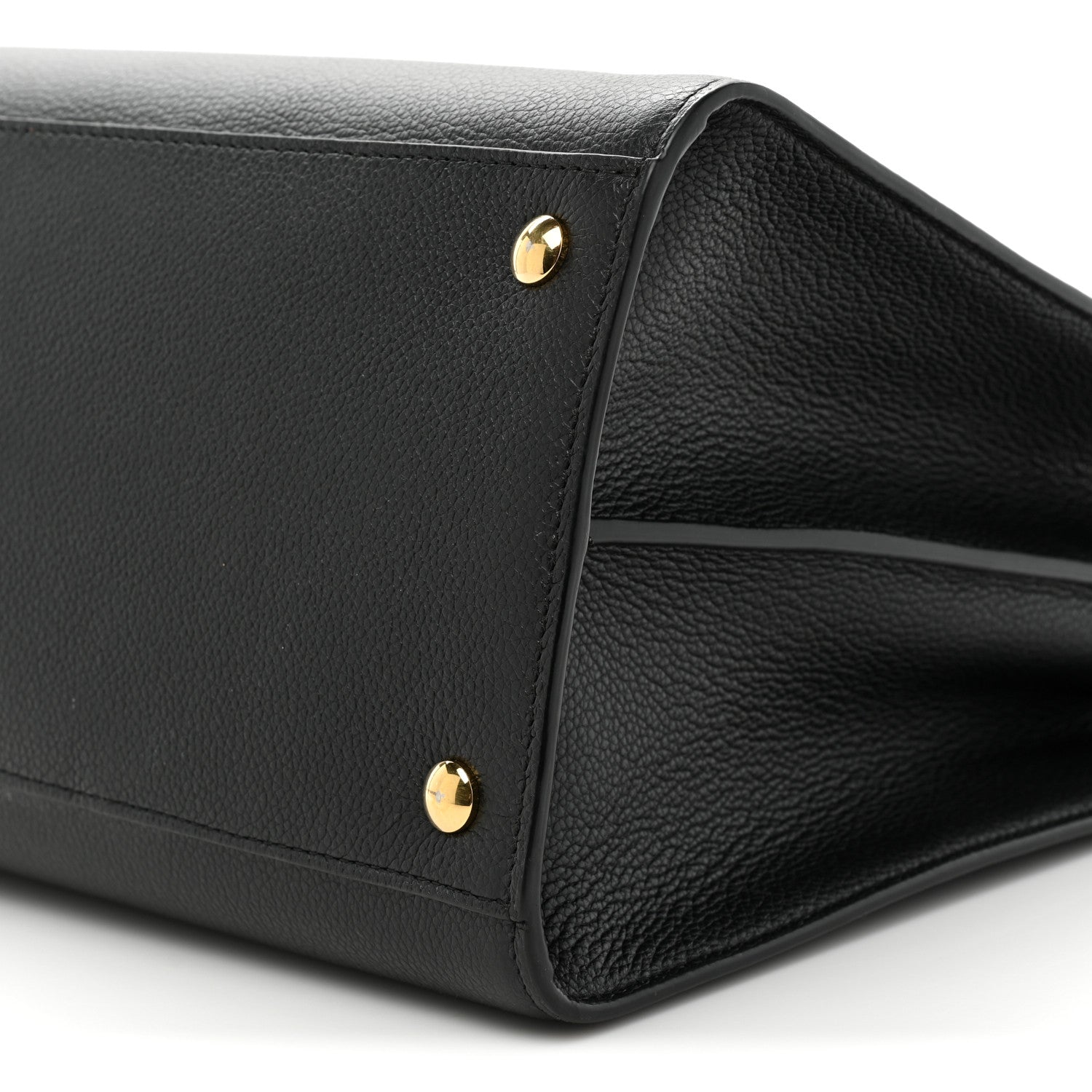 Burberry Grainy Calfskin Large Title Tote Black 10 of 15