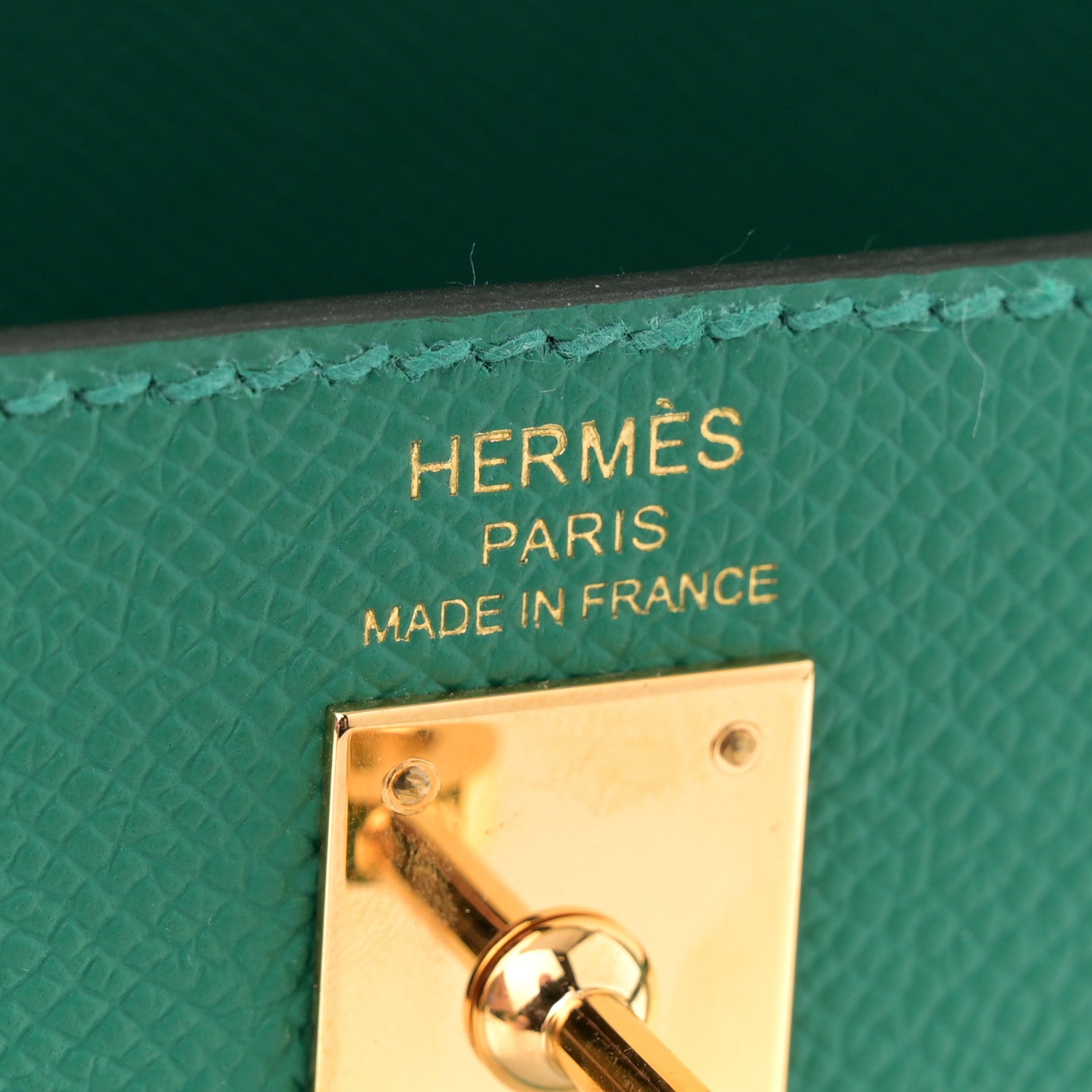 Hermes Epsom Kelly Sellier 25 Vert Vertigo 6 of 10