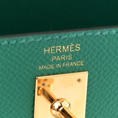 Hermes Epsom Kelly Sellier 25 Vert Vertigo 6 of 10
