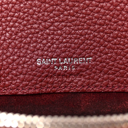 Saint Laurent Grained Calfskin Small Supple Sac De Jour Dark Pallisandre 6 of 16