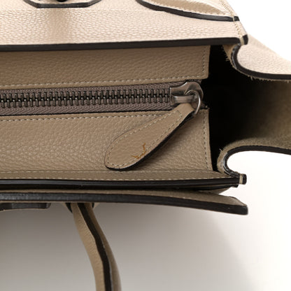Celine Drummed Calfskin Micro Luggage Dune 14 of 14
