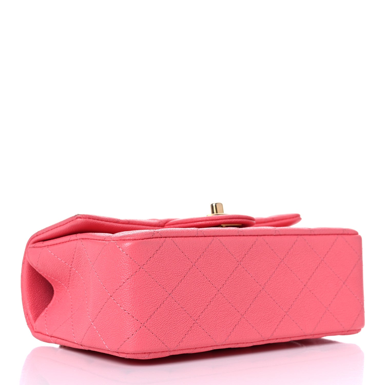 Chanel Caviar Quilted Mini Top Handle Rectangular Flap Pink 4 of 10