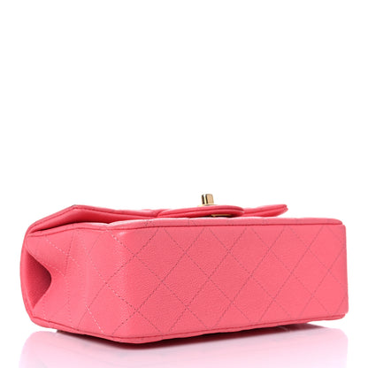 Chanel Caviar Quilted Mini Top Handle Rectangular Flap Pink 4 of 10