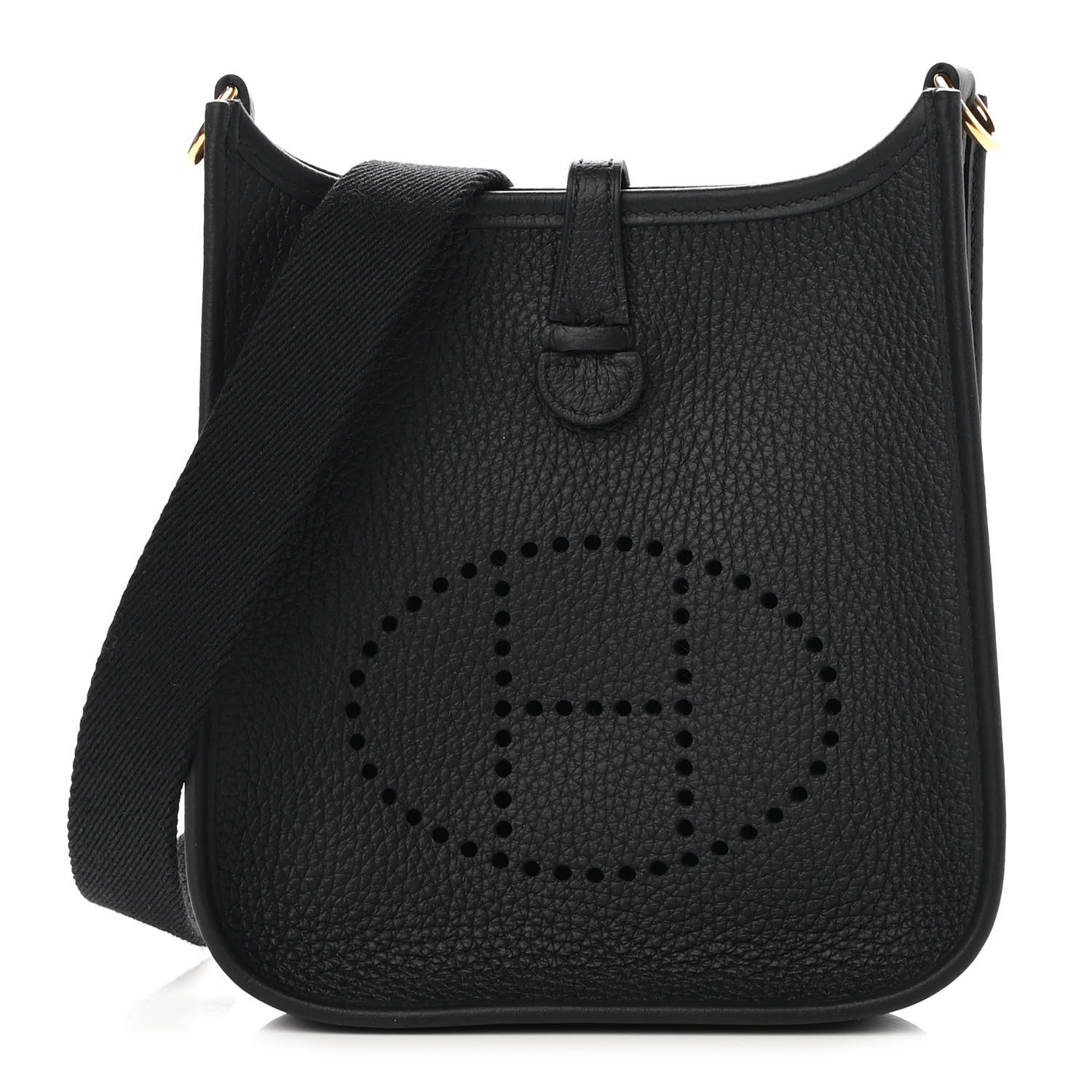 Hermes Taurillon Clemence Evelyne TPM Black 1 of 10