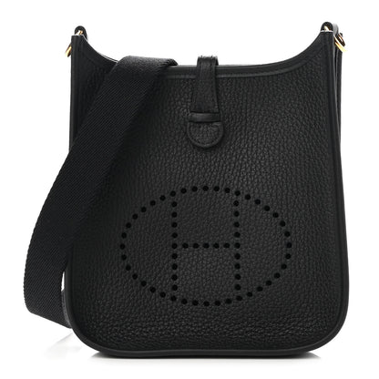 Hermes Taurillon Clemence Evelyne TPM Black 1 of 10