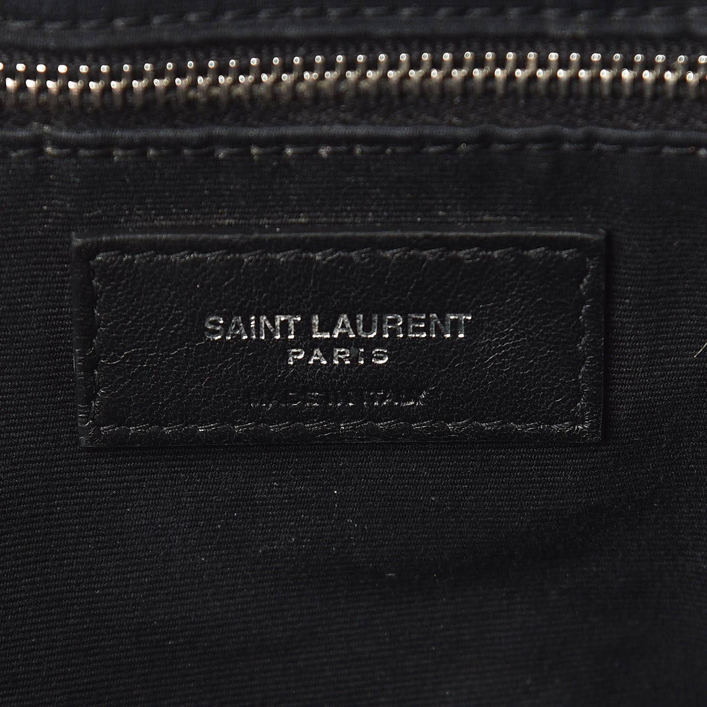 Calfskin Y Quilted Monogram Large Loulou Shopper Black